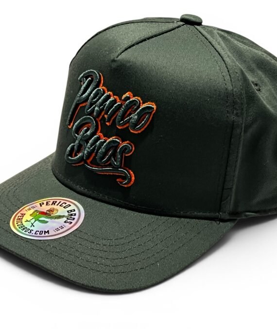 Snapback Perico Bros Verde con Naranja
