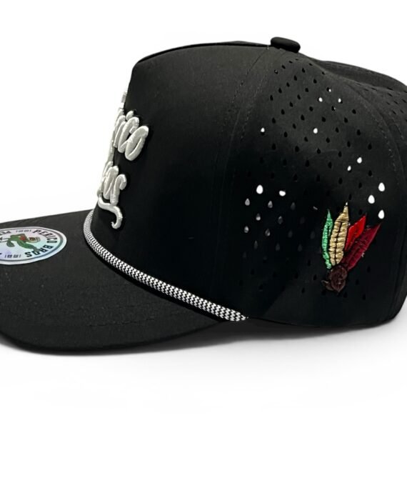 Snapback Perforada Perico Bros Negra
