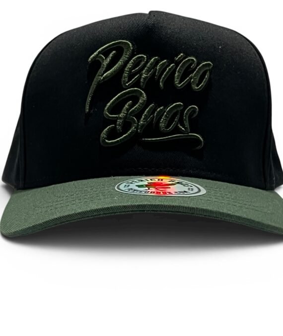 Snapback Perico Bros Negra con Verde
