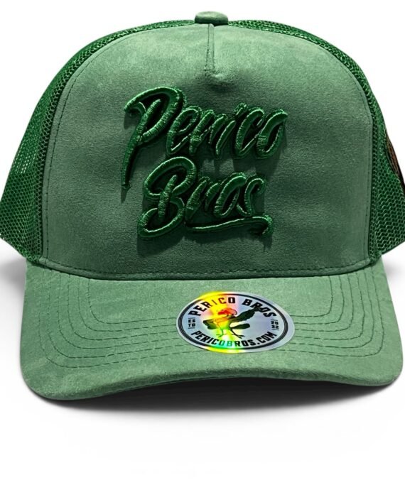 Trucker de Gamuza Verde Perico Bros