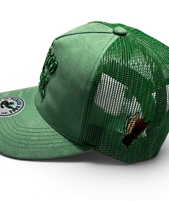 Trucker de Gamuza Verde Perico Bros